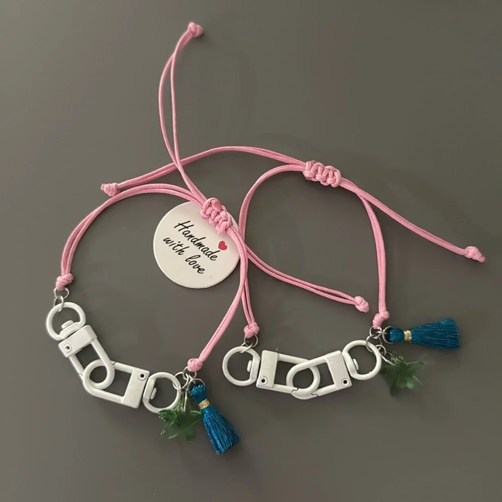 Mommy and Me Bracelet Set - Red and Purple